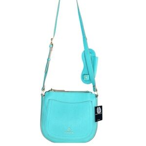 NWT Nanette Lepore Sunni Pebble Triple Sec Bucket Crossbody ‎ in Aquatic Blue